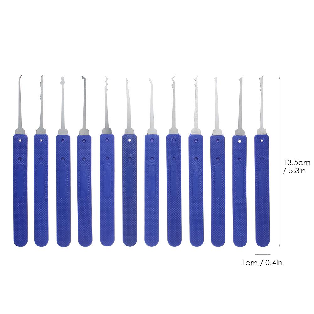 Bộ ổ khóa 17 món với 2 ổ khóa thực hành có thể nhìn thấy trong suốt training locksmith tools