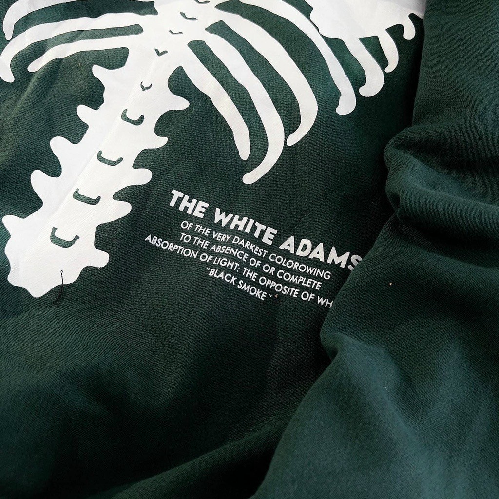 Áo khoác chống nắng logo in THE WHITE ADAMS form dưới 65kg Unisex Nam Nữ Xanh Rêu Form Rộng Vải Mịn Đẹp Phong Cách Ulzzang Xinh Xắn