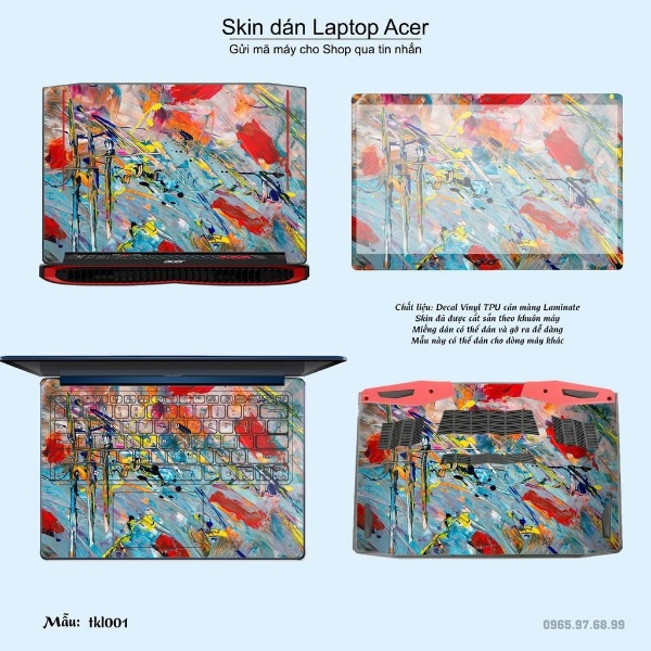 Skin dán Laptop Acer in hình thiết kế (inbox mã máy cho Shop