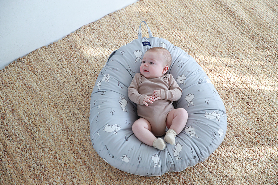 Elava Ruột gối chống trào ngược cho bé sơ sinh, 100% bông Huvis kháng khuẩn