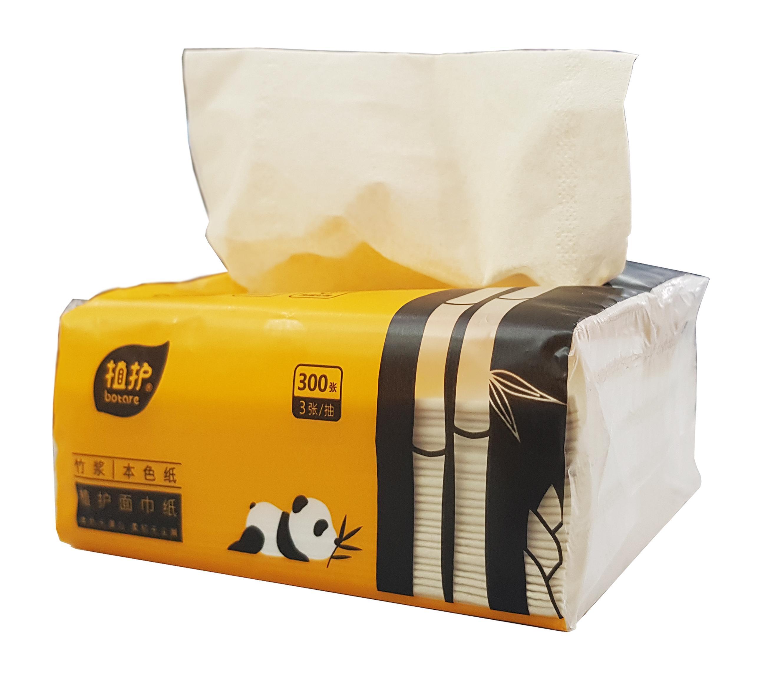 Thùng 30 Gói Giấy Ăn Gấu Trúc Panda Gói 300 Tờ Siêu Dai Hàng Đẹp Hai Cây Tre - Tặng 6 Gói Xả Thái Dây Loại 12 Gói Màu Ngẫu Nhiên - Hàng Loại 1