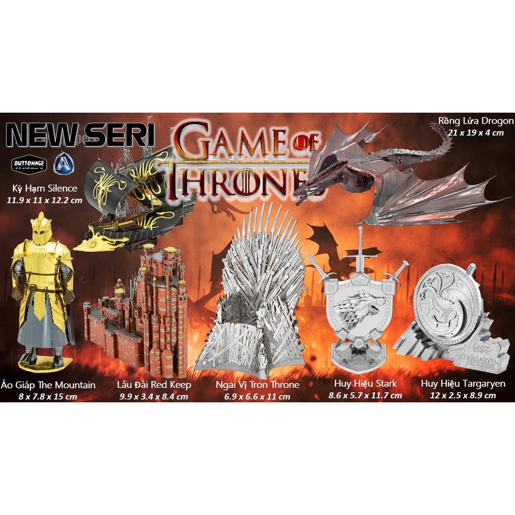 Mô Hình Lắp Ráp 3d Seri Game Of Thrones