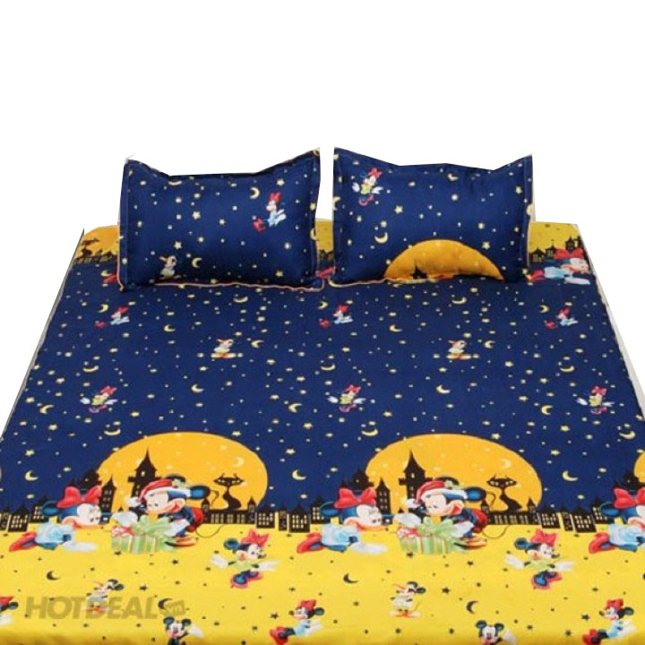 Bộ ga gối Cotton Poly mickey - 1m8 x 2m