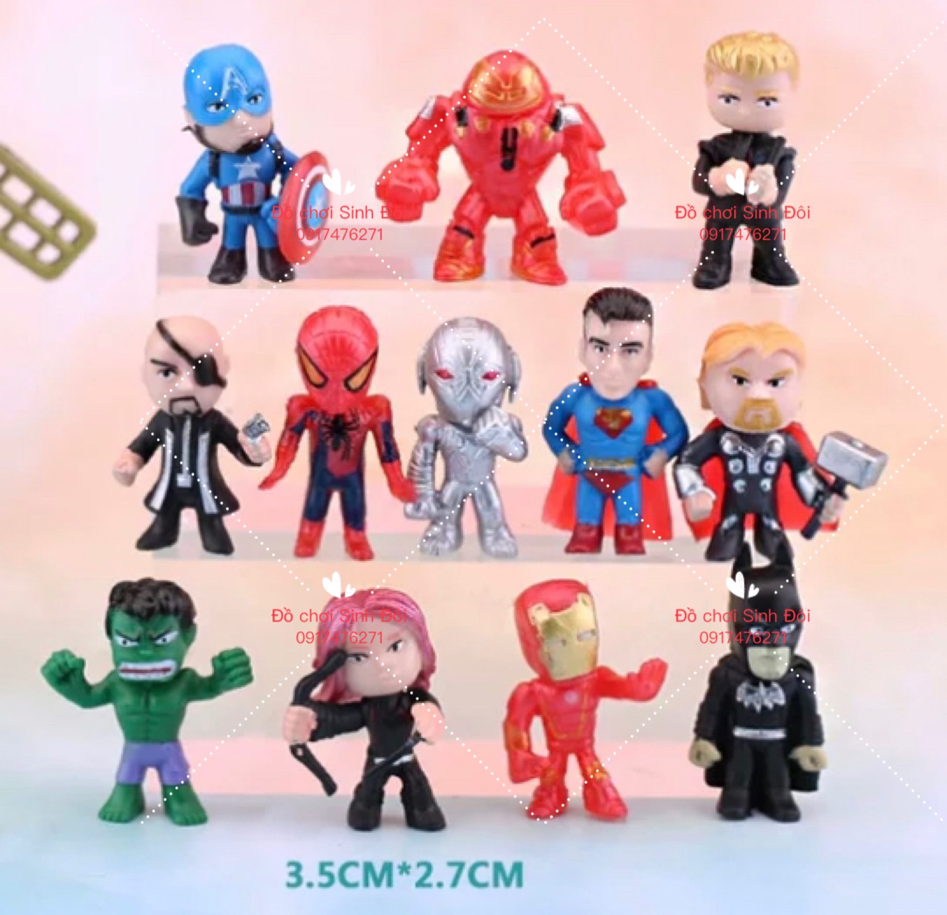 12 nhân vật siêu nhân nhỏ