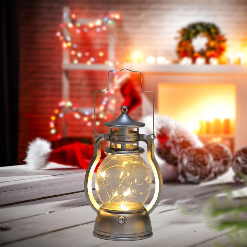 2-6pack Decorative Oil Lamp Christmas LED Lantern Lamp Hanging Lantern for Home