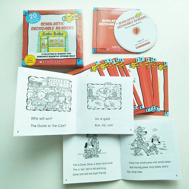 [Hàng thanh lý miễn đổi trả] Scholastic Decodable Readers : Box Set Level C (Include 20 Books with CD)