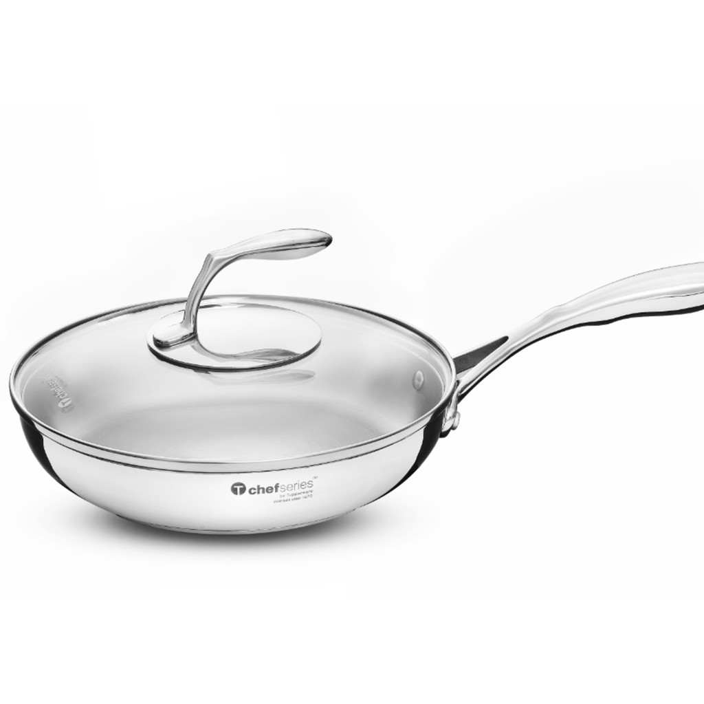 Chảo T Chef Series Frypan 24cm (nắp kính) TUPPERWARE