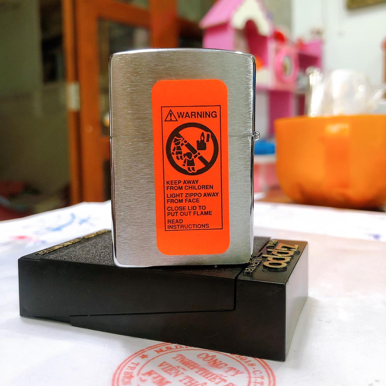 Bật lửa Ziippo Mỹ khắc ăn mòn đồ sơn Air Force United Stater, New Full Box, nguyen tem đỏ, sản xuất 1994