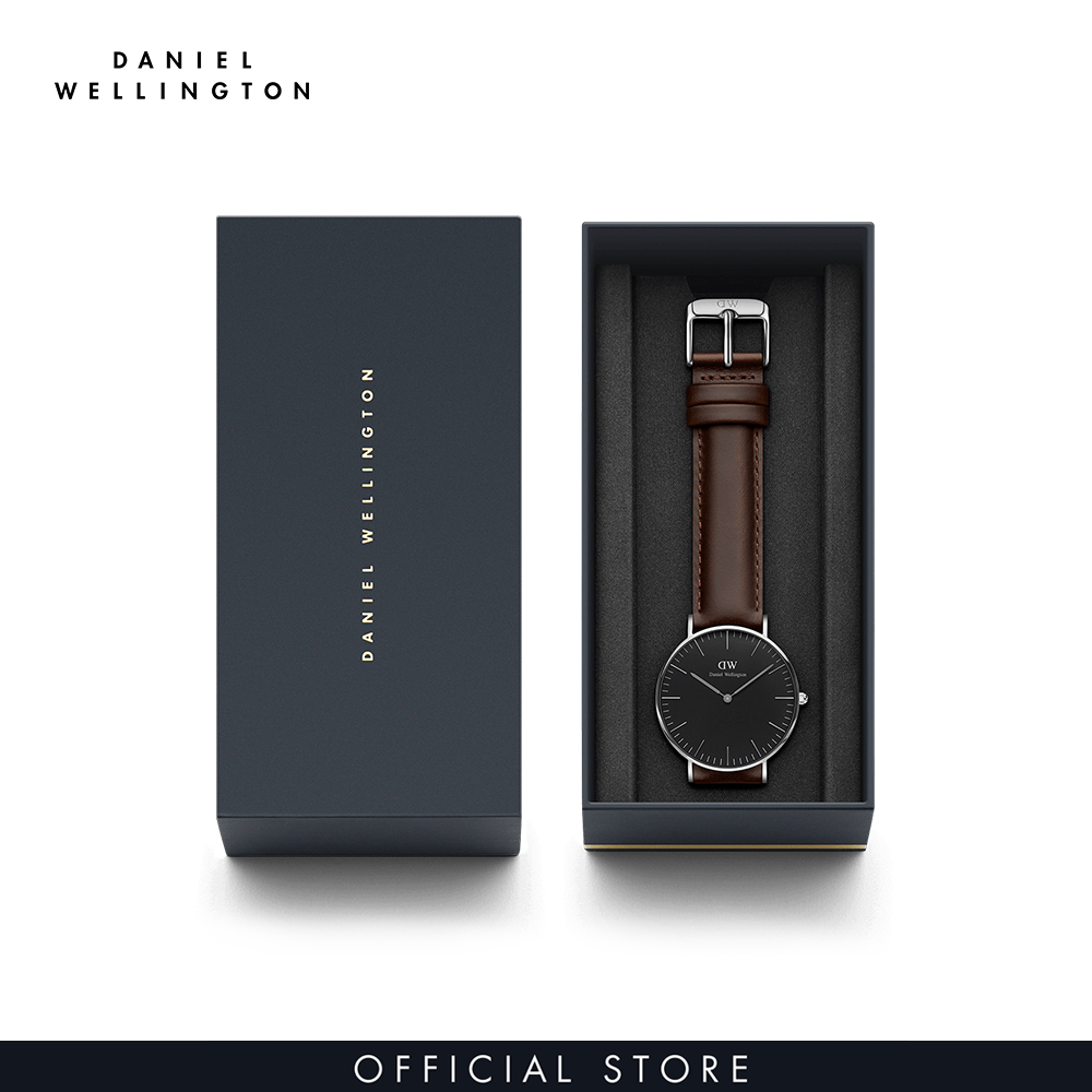 Đồng hồ Nam, Nữ Daniel Wellington dây da - Classic Bristol 36mm DW00100143