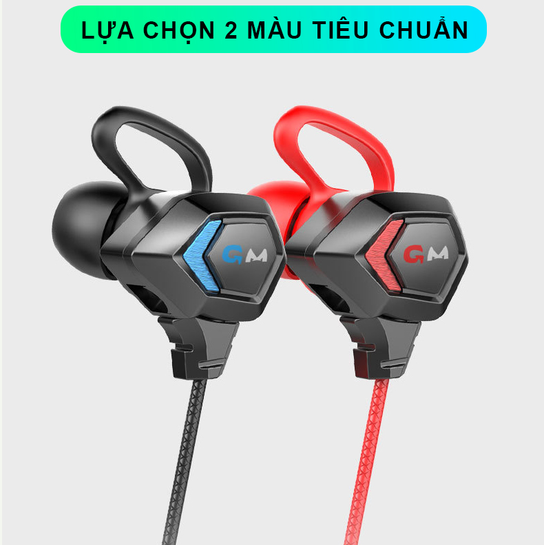 Tai nghe gaming cho điện thoại Sidotech G28 có mic kép thu âm rõ nét khi chơi game Pubg Free Fire FF Liên Quân Tốc Chiến thiết kế nhét tai in ear chống ồn - Hàng Chính Hãng