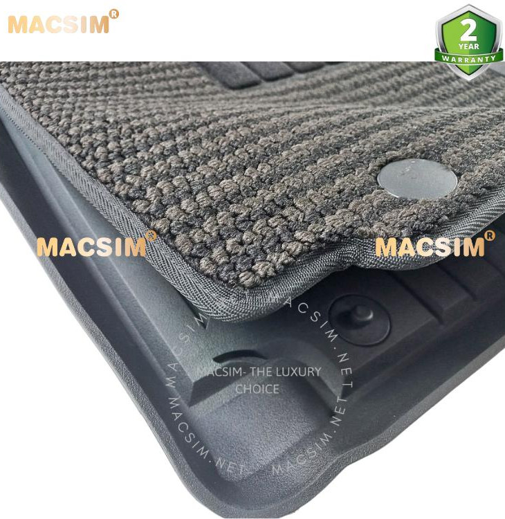 Thảm lót sàn ô tô 2 lớp cao cấp dành cho xe Volvo S90 LWB new nhãn hiệu Macsim 3w chất liệu TPE