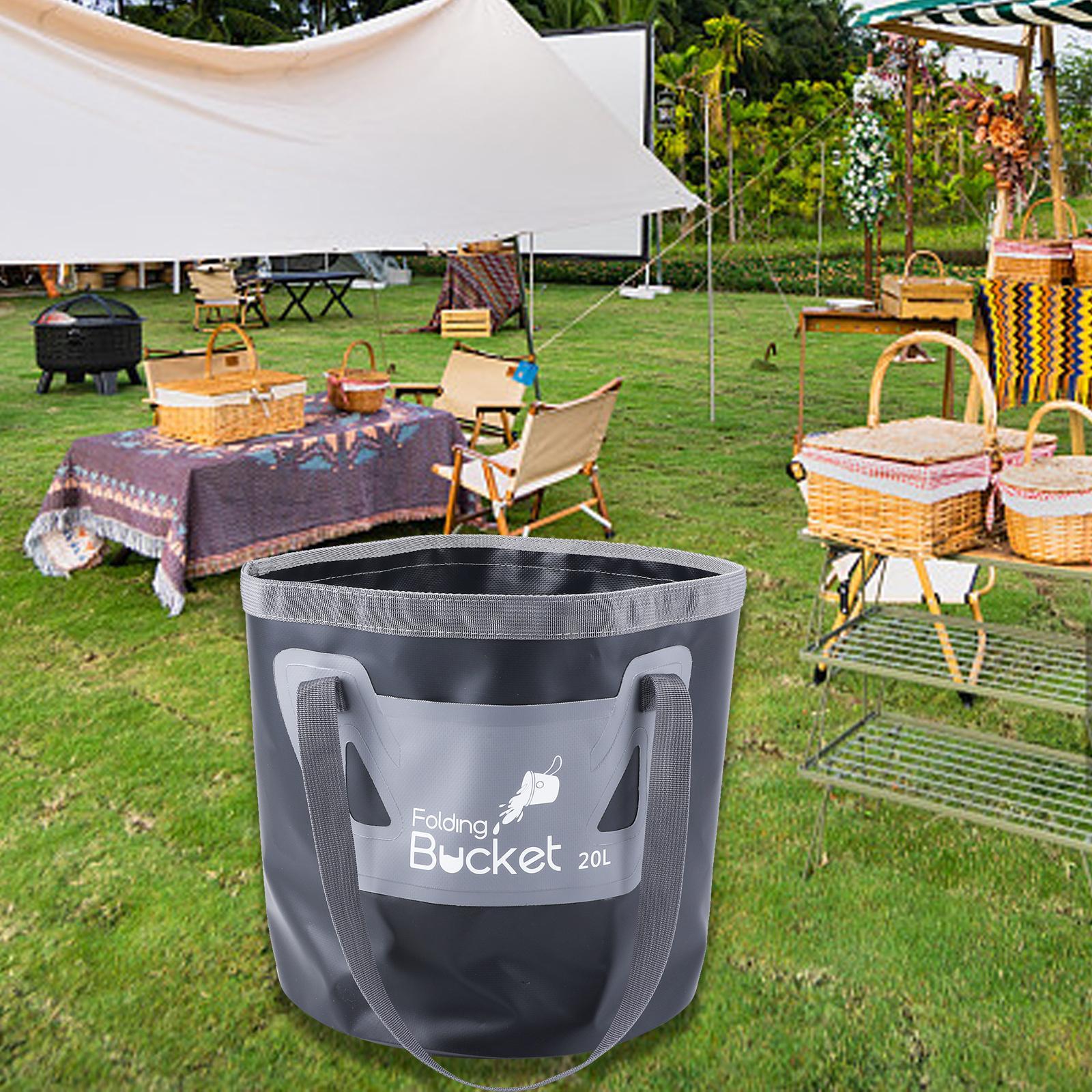 Collapsible Bucket Collapsible Wash Basin Foldable Water Bucket Outdoor Foot Bucket for Soaking Feet Water Storage Container for Hiking Pool