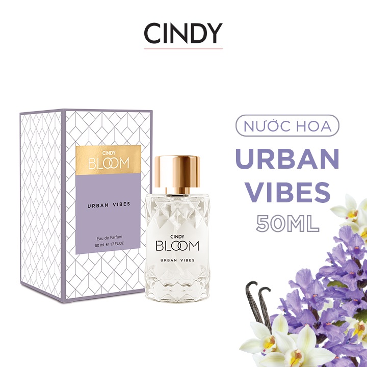 Nước hoa nữ Cindy Bloom Urban Vibes mùi hương tự tin cuốn hút 50ml chính hãng