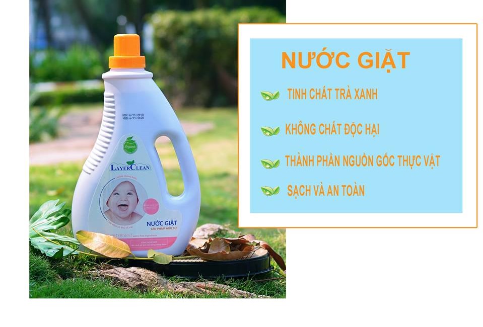 Nước giặt hữu cơ Layer Clean 2 lít  hương nước hoa