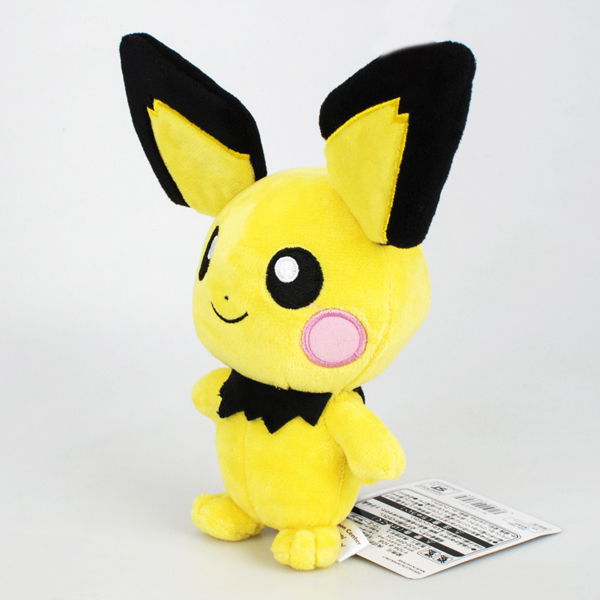 Gấu Bông Pokemon Pichu (35 Cm) Gb09 (Màu Vàng Phối Đen) (Tặng 1 Đèn Led 8 Bóng Siêu Sáng Cắm Cổng Usb)