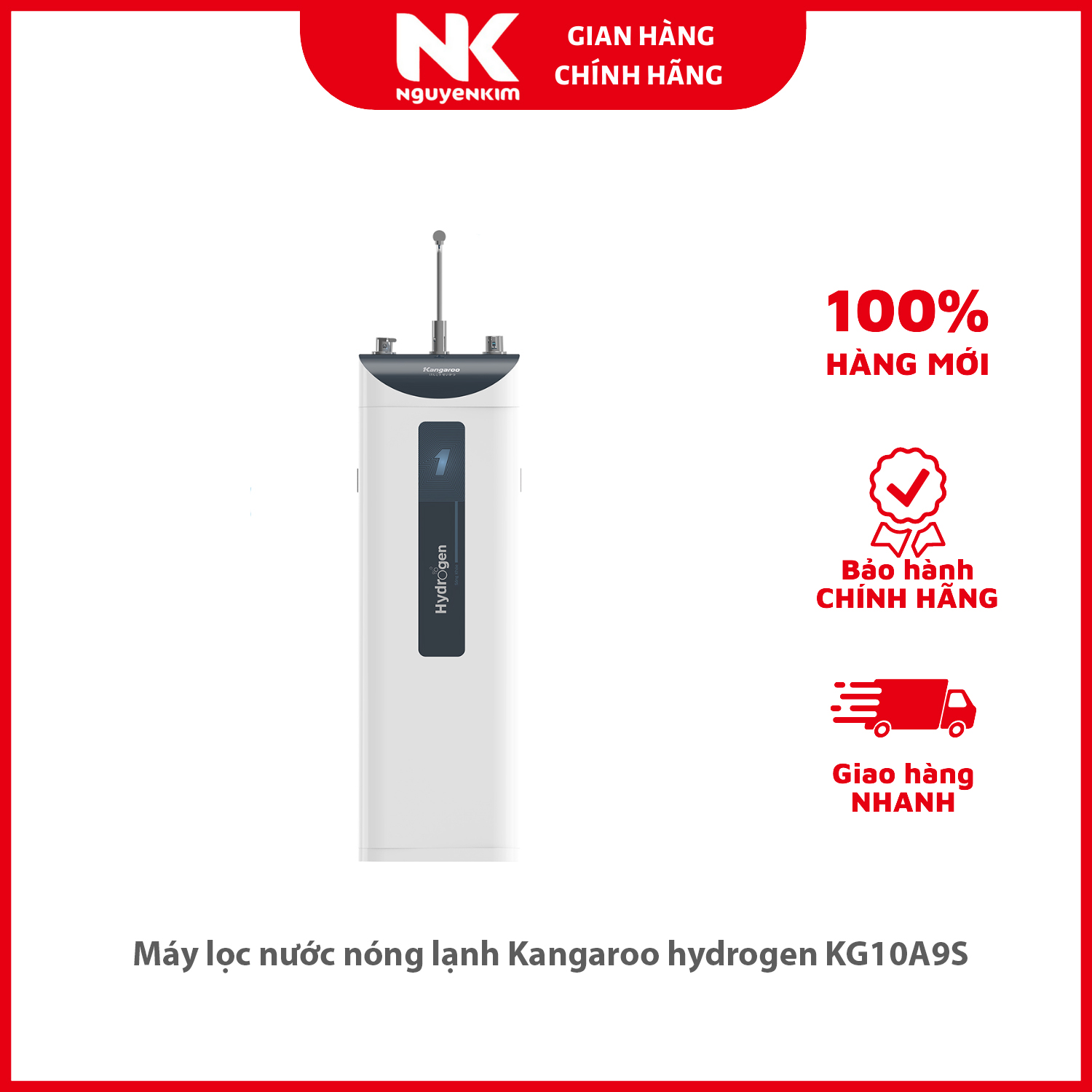 Máy lọc nước nóng lạnh Kangaroo hydrogen KG10A9S - Hàng chính hãng