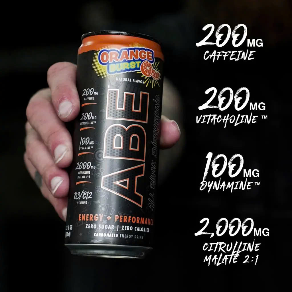 Applied Nutrition Abe Pre workout Dạng Lon (1 lon/330ml) - Nước Uống Tăng Lực Hỗ Trợ Tăng Sức Mạnh Năng Lượng Khi Tập