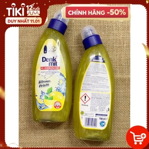 Nước tẩy rửa nhà vệ sinh, tẩy cặn nước tiểu,Denkmit 750 ml