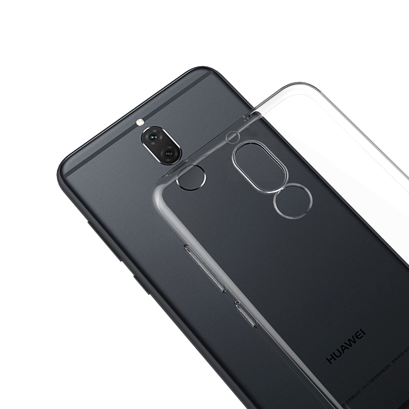 Ốp lưng dẻo silicon Ultra Thin dành cho Huawei Nova 2i / Huawei Honor 9i chỉ mỏng 0.6 mm có gờ bảo vệ Camera (trong suốt) - Hàng chính hãng