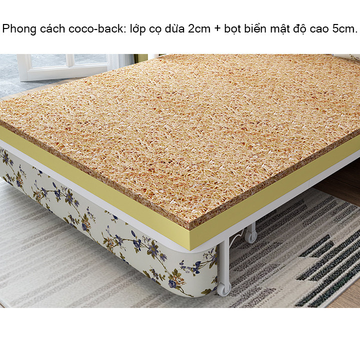 Giường Sofa Gấp Gọn Thành Ghế ( 1m3*1m9 Hoặc 1m6*1m9) , Sofa Giường Đa Năng ( tặng kèm 2 gối trị giá 500k ), Khung Thép Chống Gỉ Cao Cấp