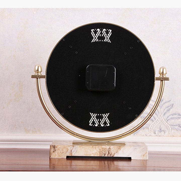 Đồng hồ để bàn cổ điển kim trôi độc đáo decor bàn làm việc đẹp - Đồng hồ trang trí kệ tủ phòng khách và quà biếu tặng ý nghĩa