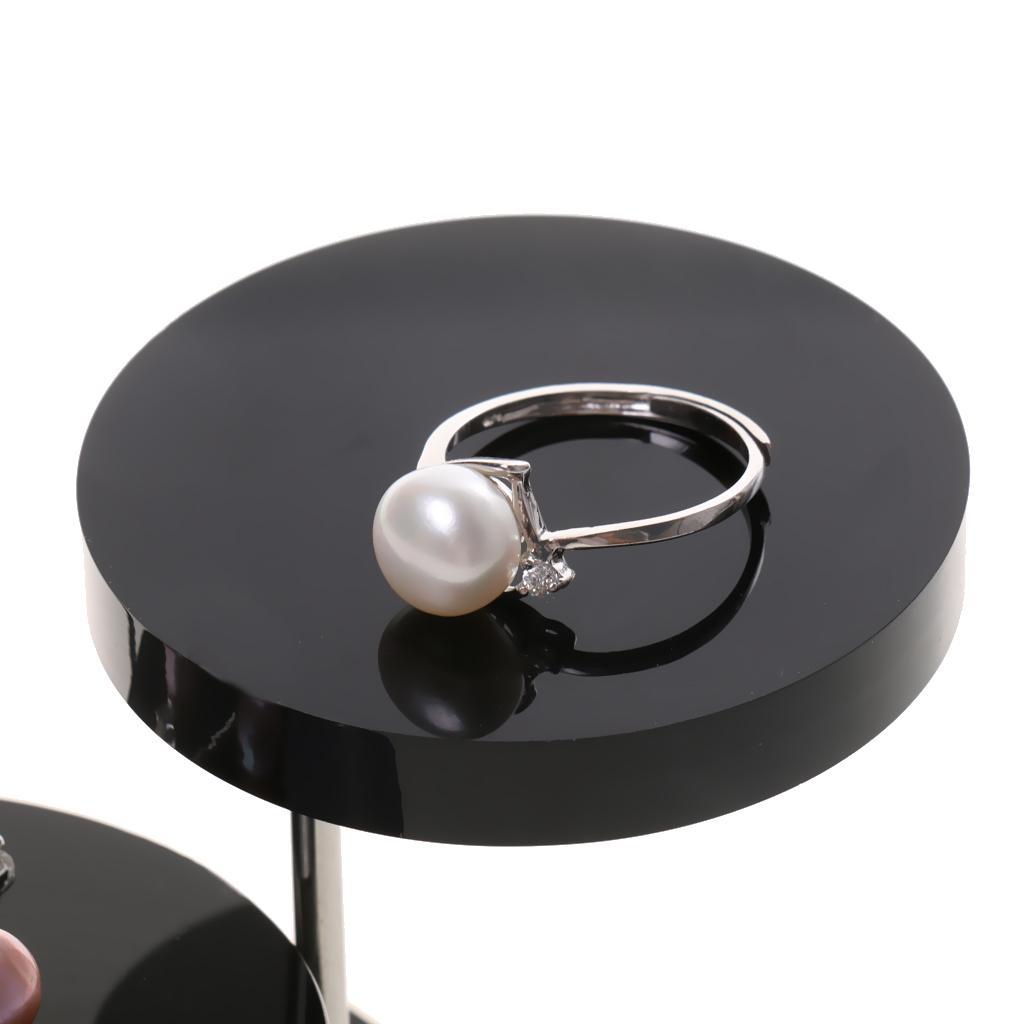 2x3-Tier Round Rotating Jewelry Retail Display Holder Stand Organizer Rack #1