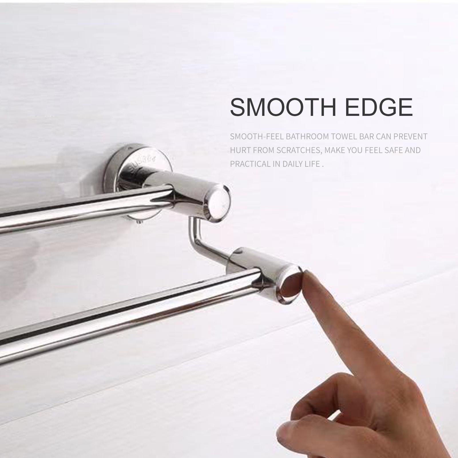 Giá để khăn tắm 2 thanh 23 inch, thanh treo khăn tắm treo tường