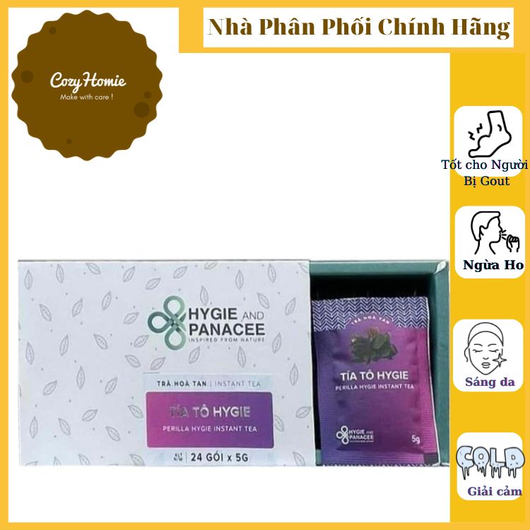 Dược Trà Tía Tô Giải Cảm Sáng Da Ngừa Ho Hygie Tiêu Đờm Giải Trừ Cảm Lạnh Hỗ Trợ Ngừa Mụn Ngừa Lão Hóa Thư Giãn