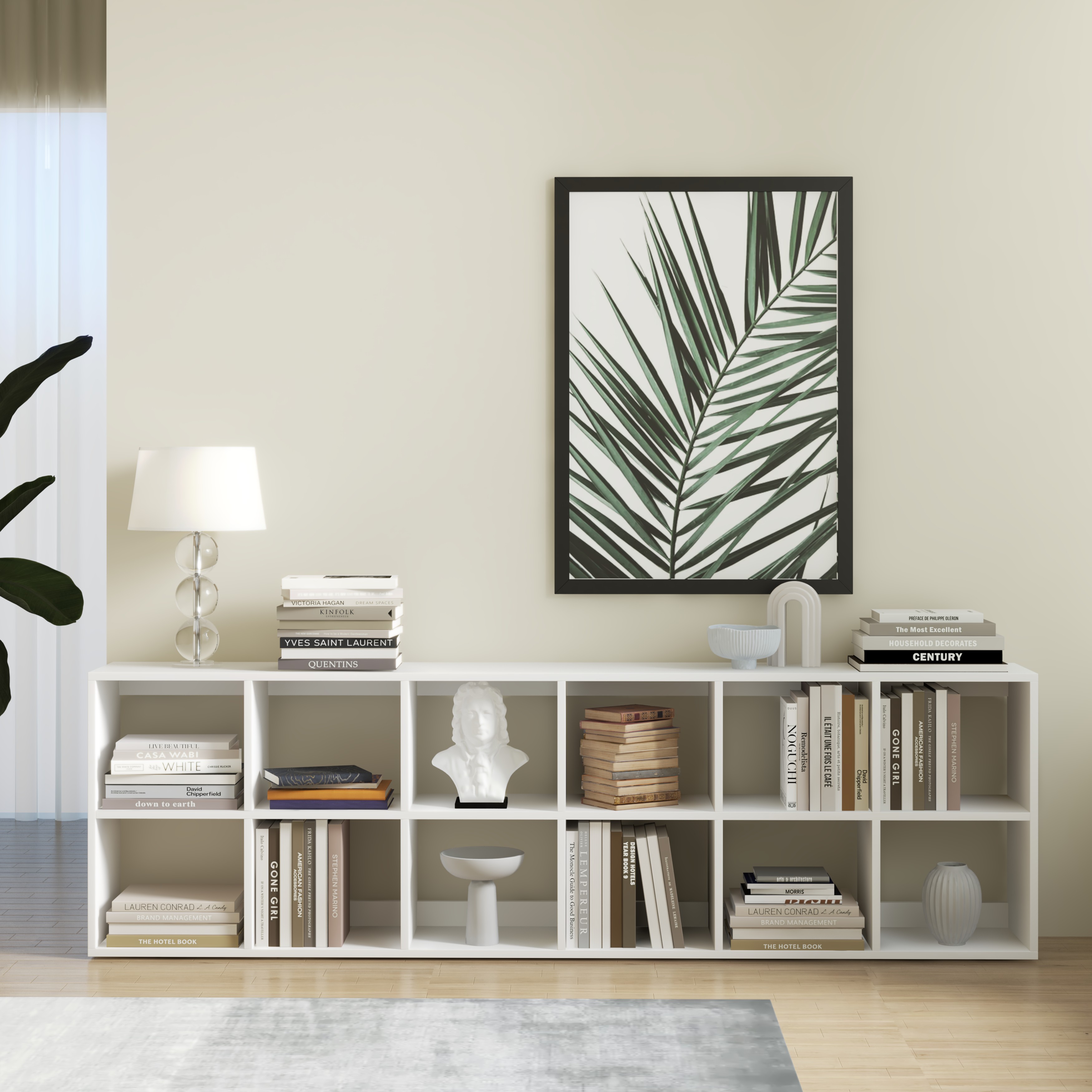 ZANE , Kệ sách 2x6 ,200cm x 28cm x 60cm , KSA_039
