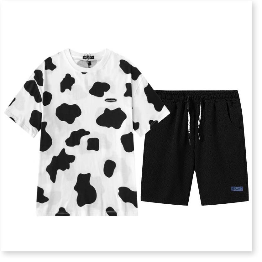 SET BỘ ĐỒ THUN COTTON HOA TIẾT MƠI LẠ CỰC ĐẸP , PHONG CÁCH , MÙA HÈ 2021 THỜI TRANG MỚI KINGSHOP79