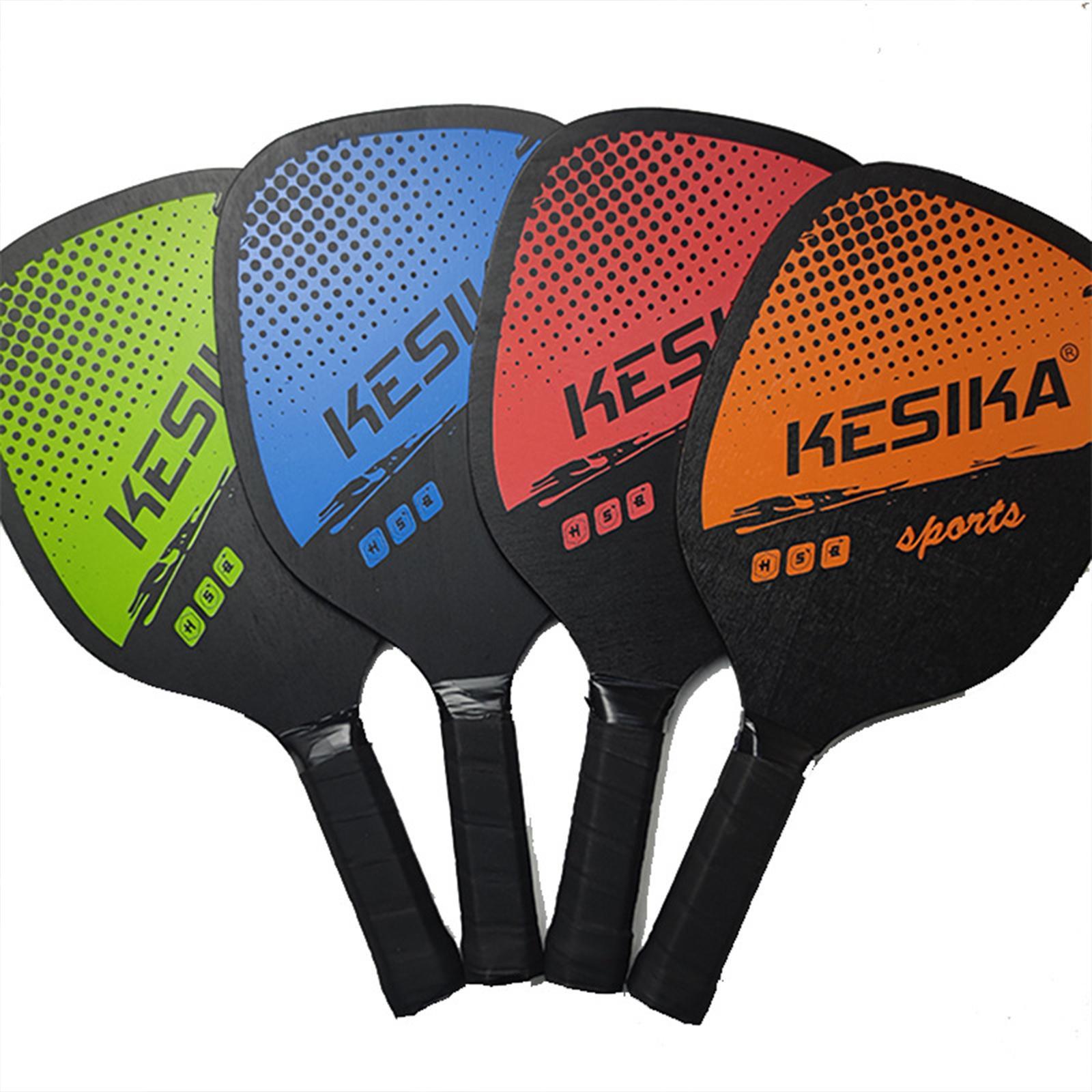 Pickleball Paddles Set Rackets Carry Bag Wood 4 Balls for Indoor Women Adults Equipment