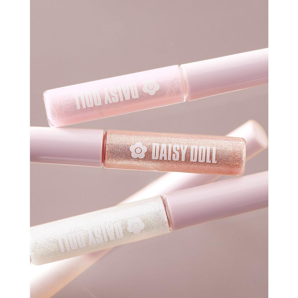 Gel Nhũ Kẻ Mắt Kim Tuyết Daisy Doll By Mary Quant Dạng Lỏng Chống Thấm Nước Nhanh Khô Bền Màu PK-01 Milky Pink