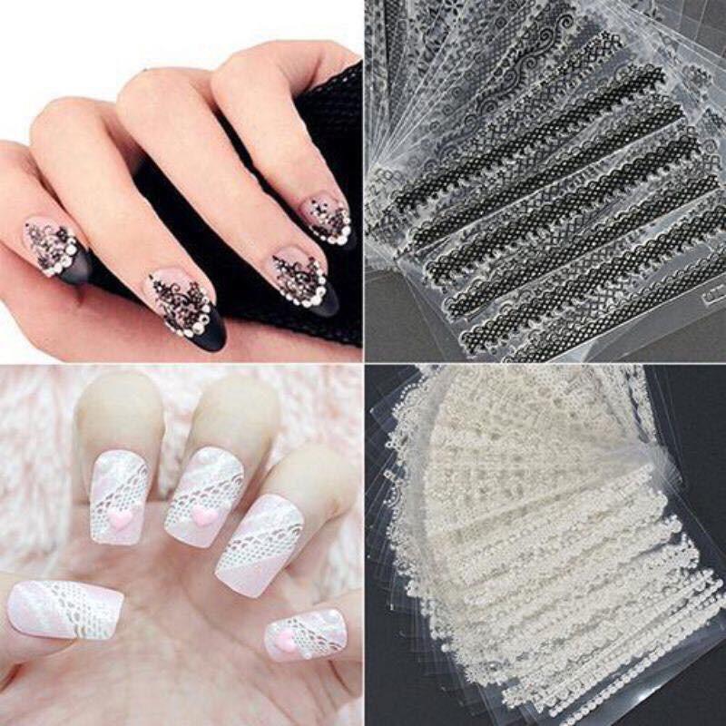 combo 10 tấm sticker dán trang trí móng nghệ thuật NAIL ART - 98