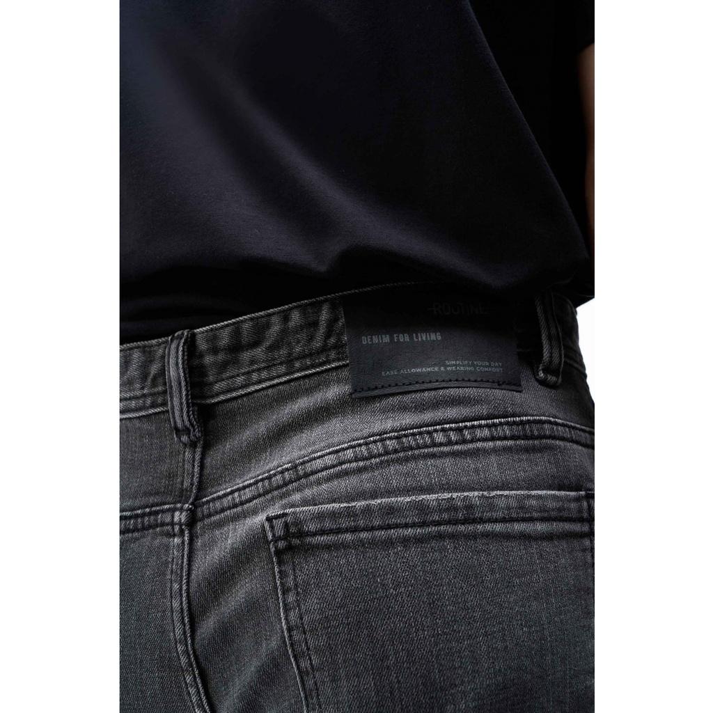 Quần jeans nam cao cấp màu xám đậm form slim fit - DARK GREY 10S21DPA006CR1 | LASTORE MENSWEAR