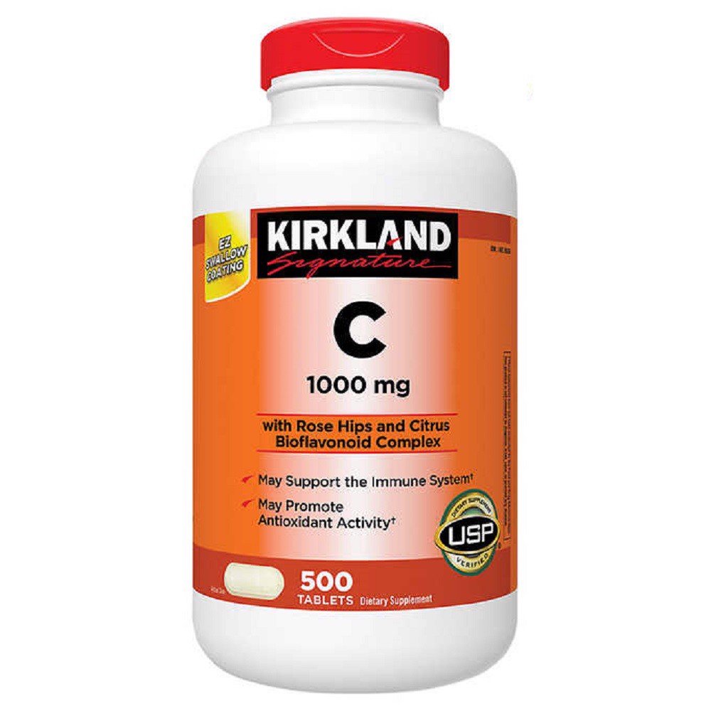 Vitamin C Kirkland Signature Mỹ tăng sức đề kháng, thức đẩy sẩn xuất collagen tự nhiên, sáng da, mờ thâm,nhanh lành bệnh - OZ Slim Store