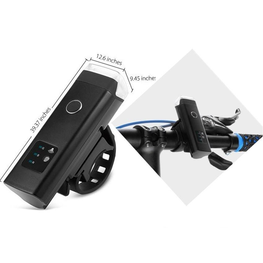 Đèn trước xe đạp sạc USB HJ 047