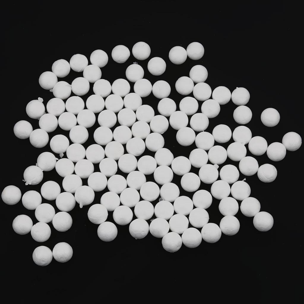 300 Miếng 15 Mm 20 Mm 25 Mm Pha Trắng Để Tạo Hình Thủ Công Polystyrene Xốp Bóng