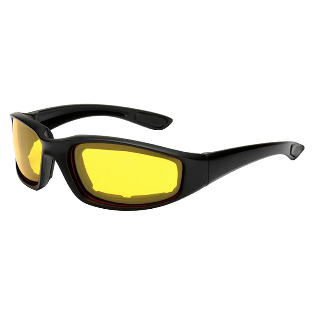 1 Pair Motorcycle Riding Glasses Padding Goggles UV Protection Dustproof Windproof Motorcycle for Outdoor Sports
