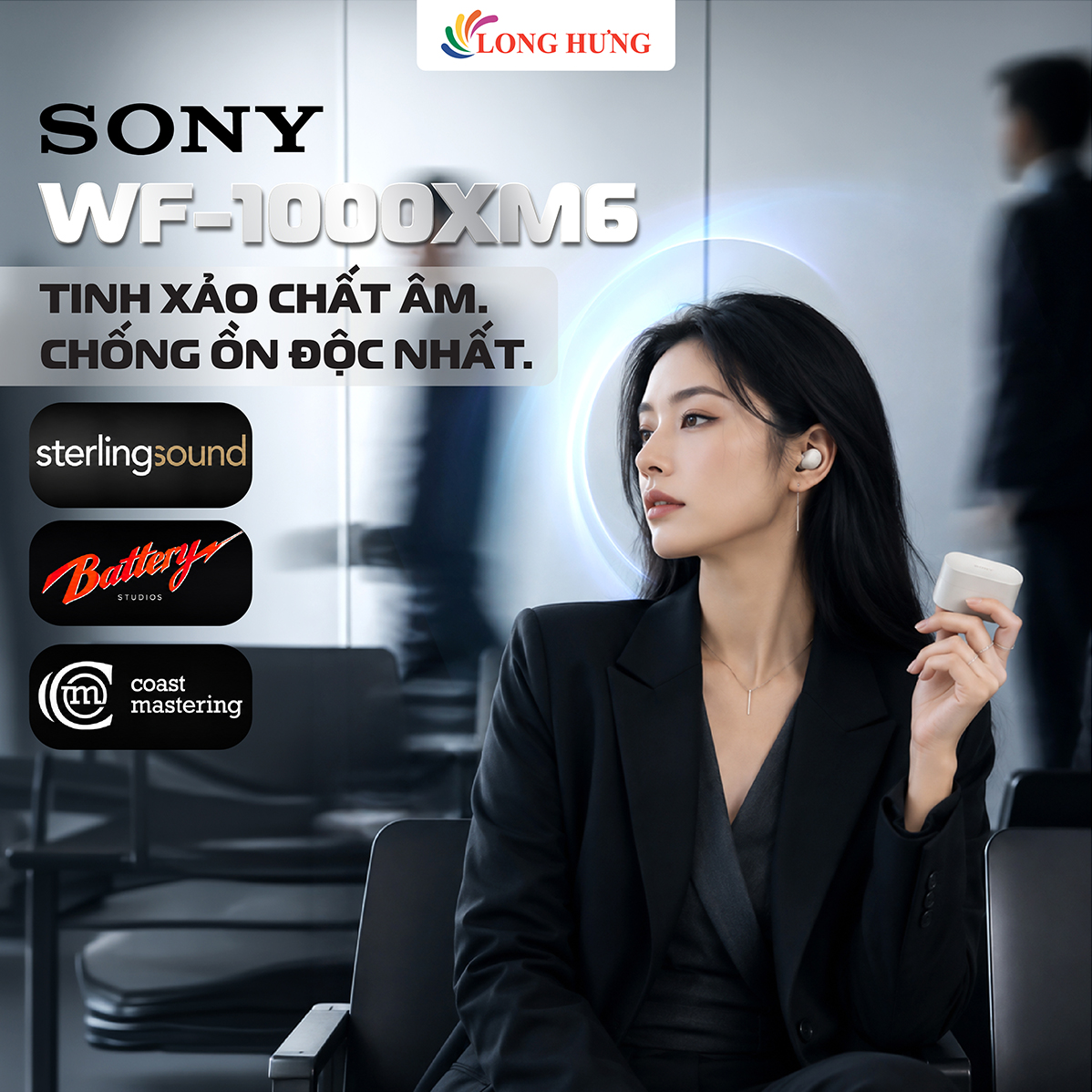 Tai nghe Bluetooth True Wireless Sony WF-1000XM6 - Hàng chính hãng