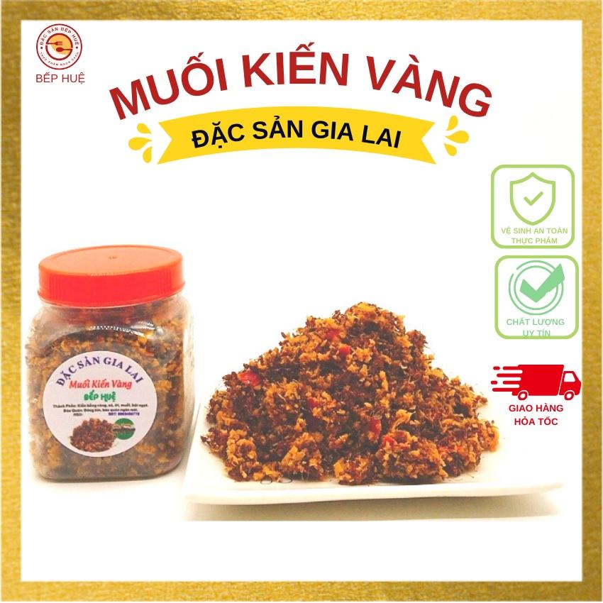 Muối kiến vàng đặc sản phú yên ăn cùng bò một nắng hải sản gà heo rau luộc trái cây gia vị ướp nướng chiên lẩu