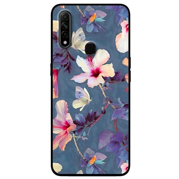Ốp lưng dành cho Oppo A31 - Oppo A8 2020 - Hoa Bướm Trắng