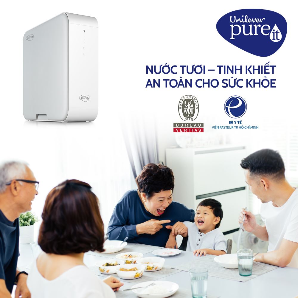 Máy lọc nước Unilever Pureit Delica UR5440 thiết kế nhỏ gọn tóc độ lọc 1  lít/phút -Hàng chính hãng | Eco Tech | Tiki