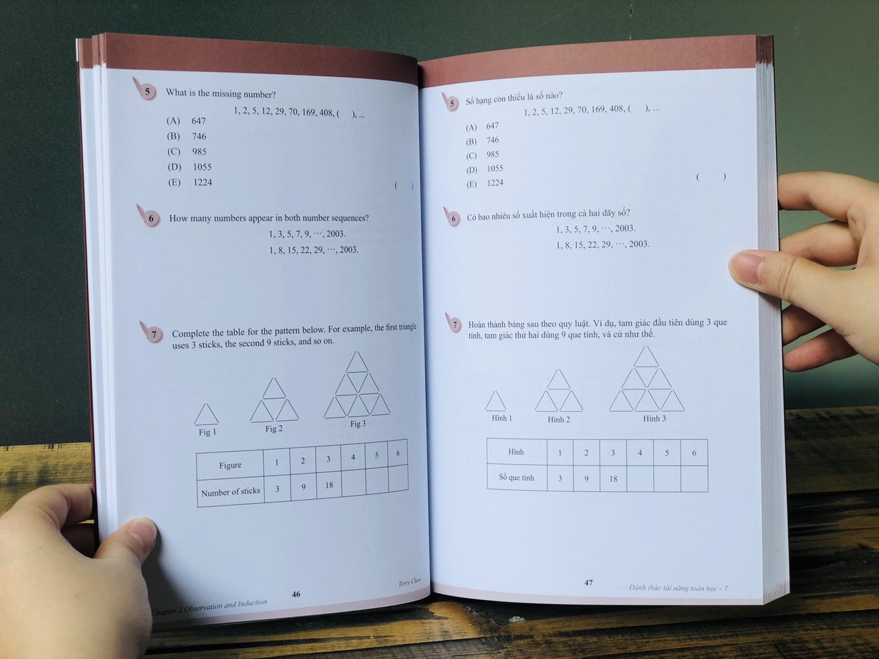 Sách Đánh thức tài năng toán học 07 - Sách Tham Khảo Kiến Thức Toán Lớp 8, Lớp 9 (14 - 15 tuổi, Sách Song Ngữ Anh Việt ) - Á Châu Books, Bìa Cứng, In Màu