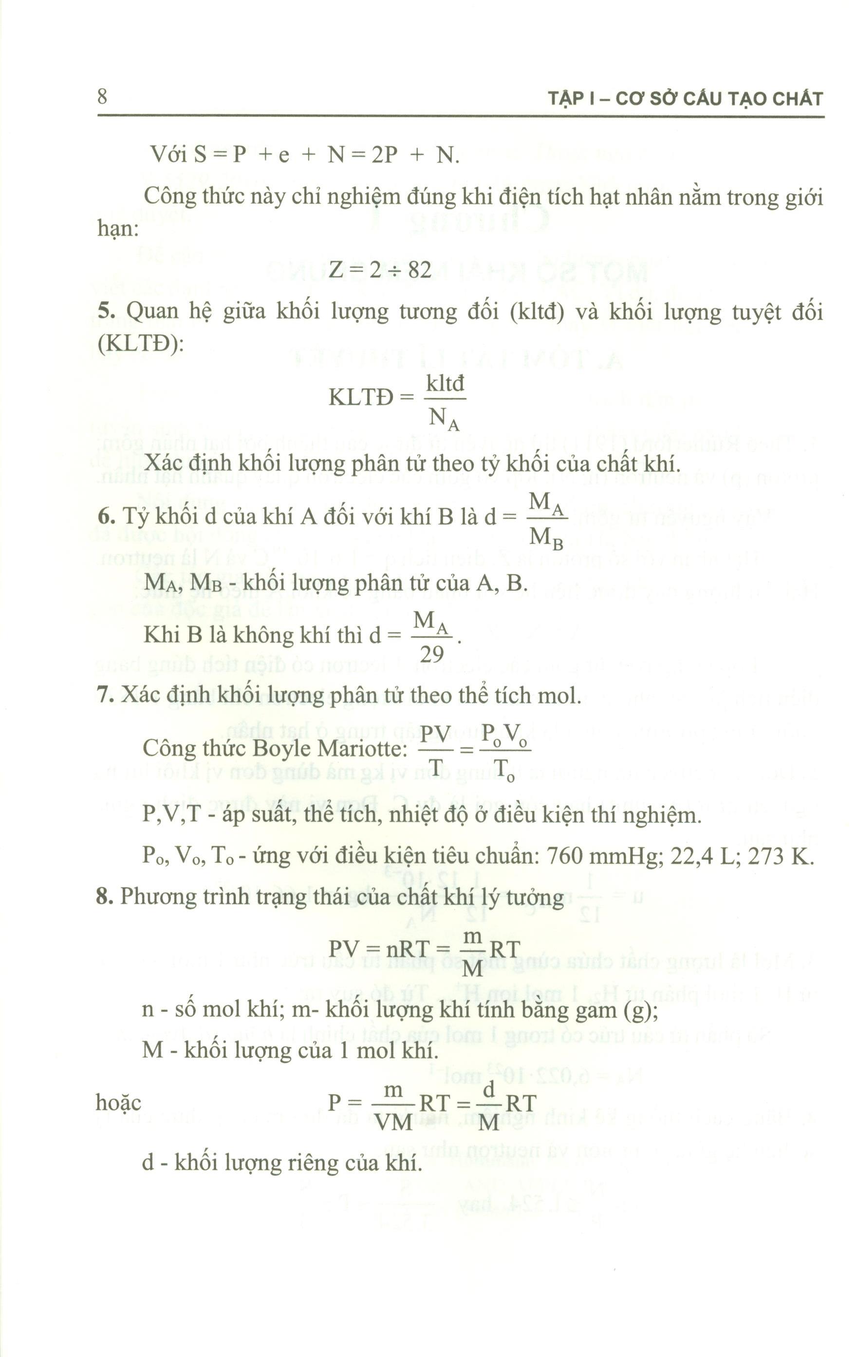 Bài Tập Hóa Học Đại Cương Tập I: Cơ Sở Cấu Tạo Chất