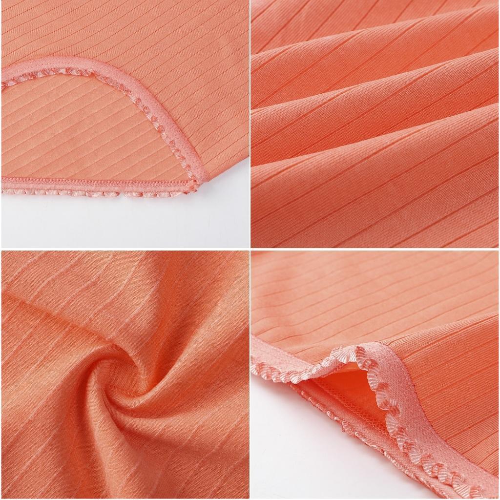 Quần lót nữ CẠP CAO cotton GÂN TĂM VIỀN REN,mềm mịn thoáng khí, thấm hút mồ hôi tốt, vải dày dặn Wo