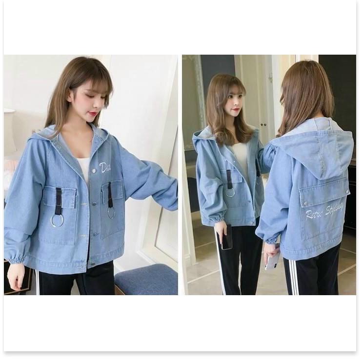 Áo khoác kaki nữ xịn xò siêu duyên dáng cho các bạn trẻ THỜI TRANG LANO STORE