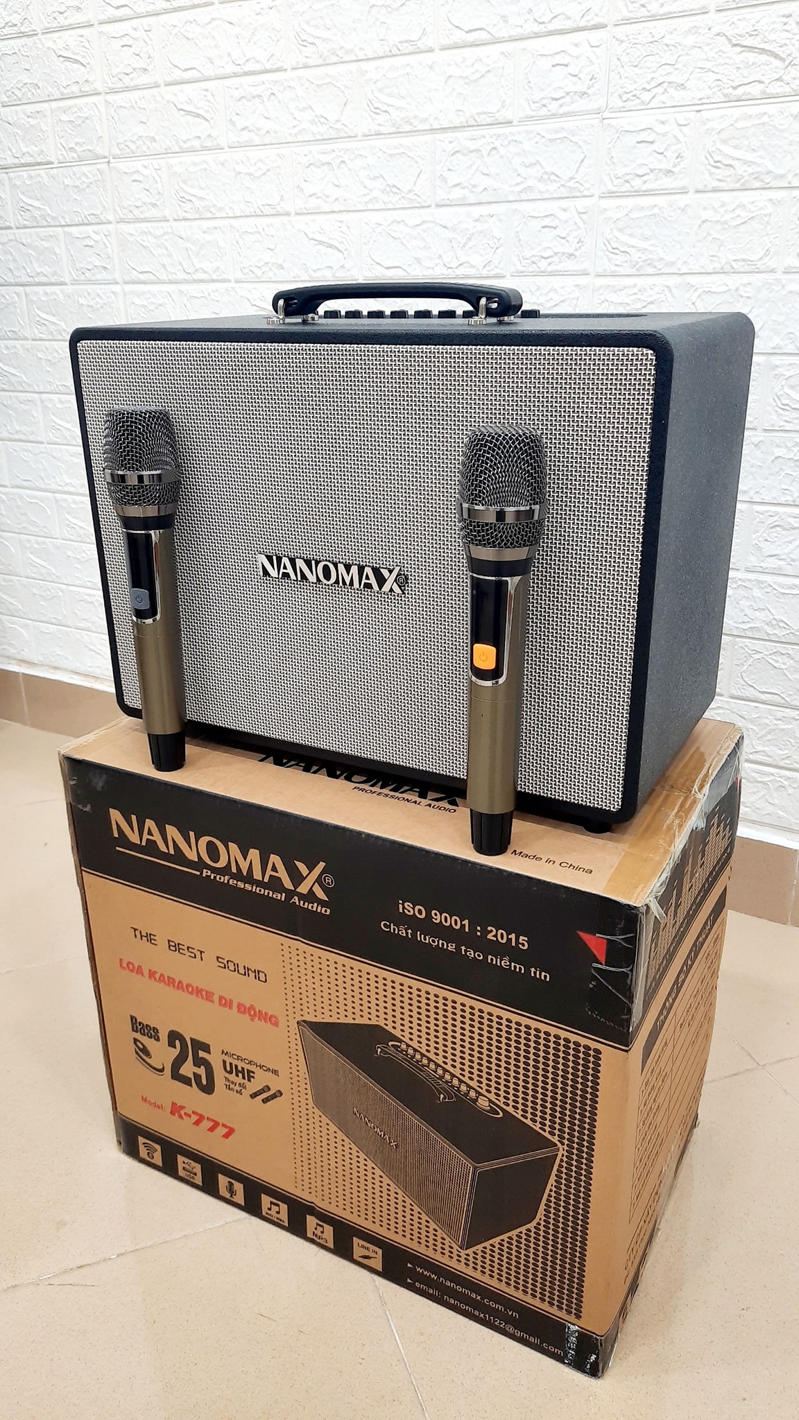 Loa karaoke di động Nanomax K777 - Hàng chính hãng