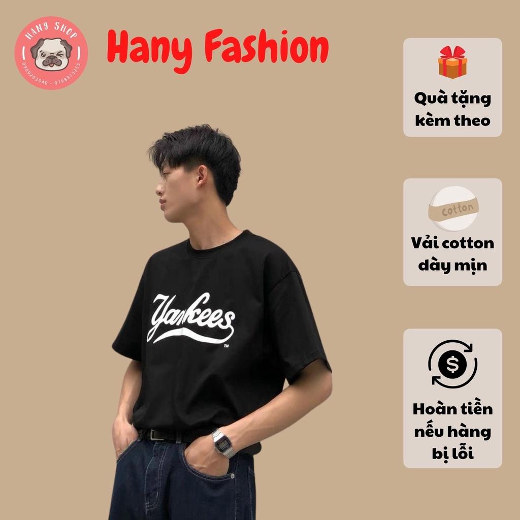 Áo thun unisex tay lỡ YANKEES vải dày mịn cực hot 2021 || Hany shop