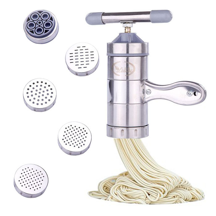 Khuôn Làm Bánh Canh , Bánh Lọt , Làm Bún Mì 5 Đầu Inox Tiện Dụng.Dụng cụ làm bún,phở cầm tay.