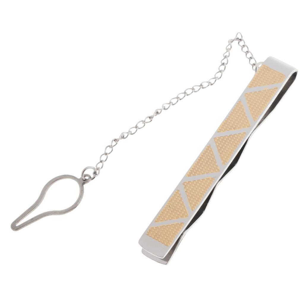 Stainless Steel Formal Necktie Tie Bar Clasp Wedding Mens